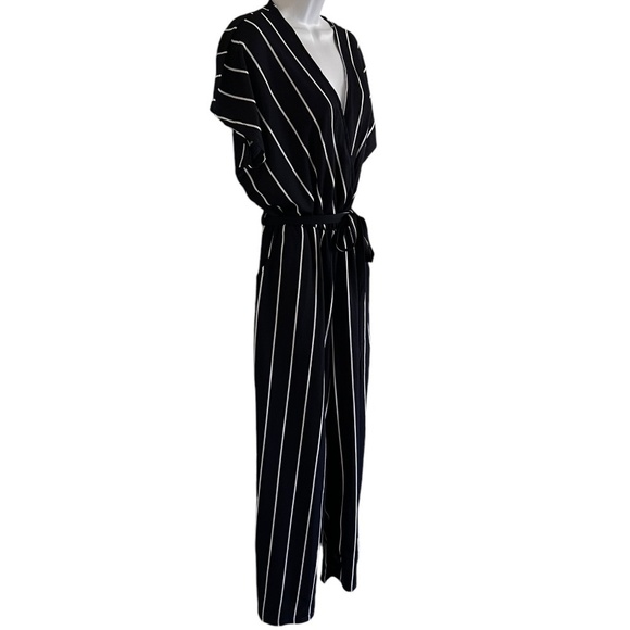 Mia Rose | Juniors Striped Jumpsuit | Navy White - NWT - Picture 3 of 7